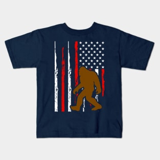 Bigfoot Flag Kids T-Shirt